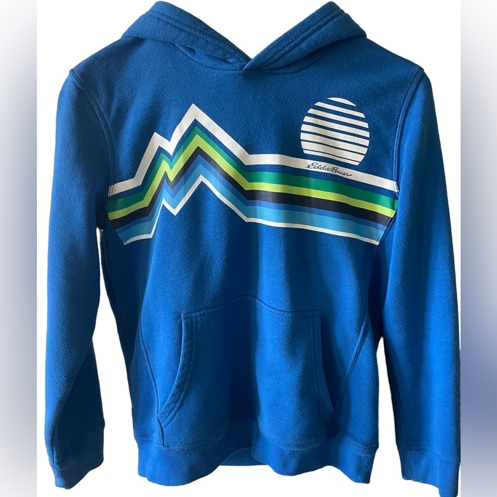 Eddie Bauer Hoodie, sweatshirt lightweight jacket | blue | 10 - 12 | boys